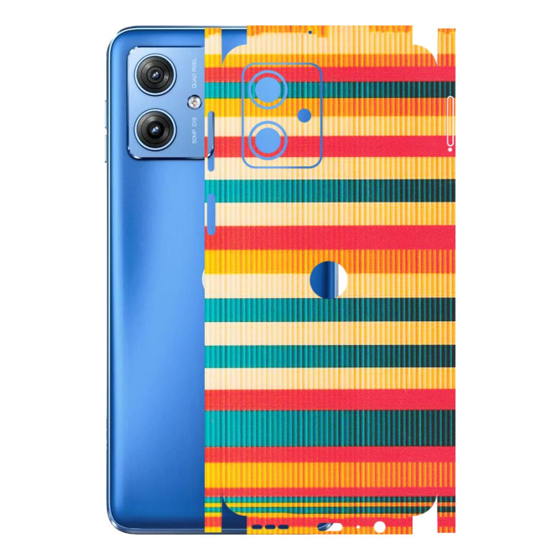 Motorola Phone Skins (All Models) - Colourful Stripes Soothing Effect - Matte Finish (M-86) Motorola G64 (5G)