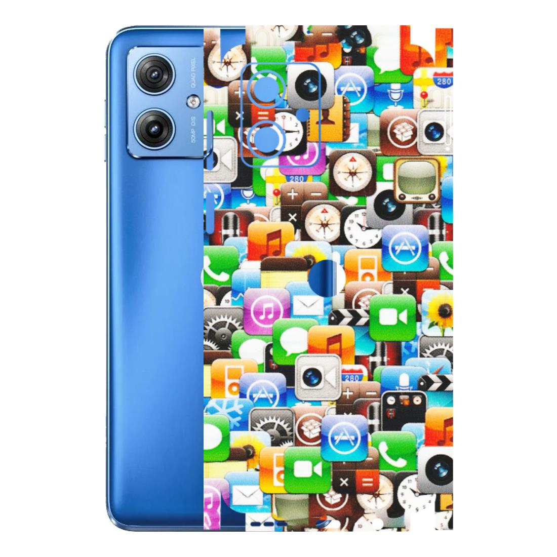 Motorola Phone Skins (All Models) - All Apple Icons - Matte Finish (M-93) Motorola G64 (5G)