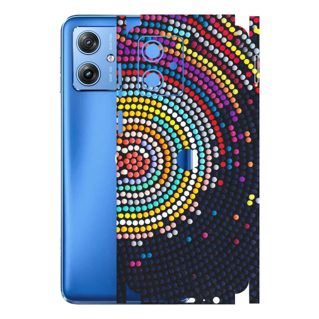 Motorola Phone Skins (All Models) - Rainbow Dot Mandala - Matte Finish (M-97) Motorola G64 (5G)