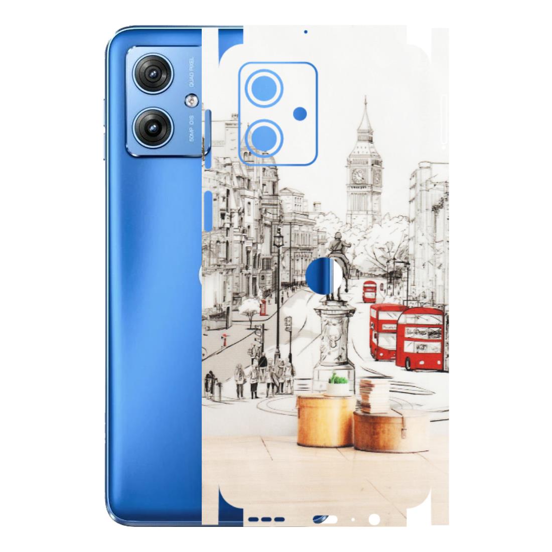 Motorola Phone Skins (All Models) - London Street - Transparent Finish (T-02) Motorola G64 (5G)