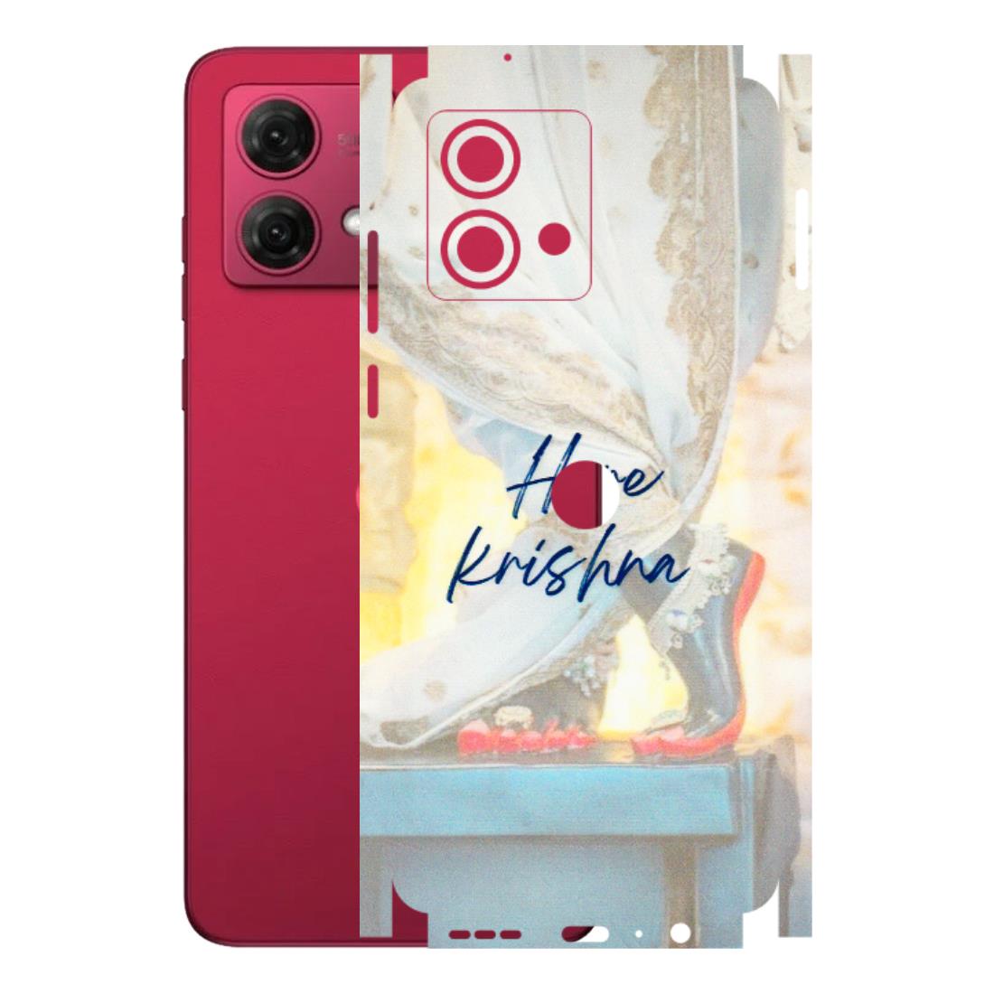 Motorola Phone Skins (All Models) - Hare Krishna - 3D Embossed Finish (L-03) Motorola G84 (5G)