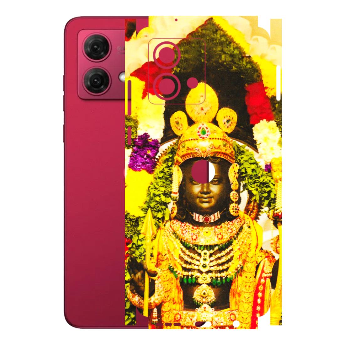 Motorola Phone Skins (All Models) - Ram Lalla Ayodhya - 3D Embossed Finish (L-103) Motorola G84 (5G)
