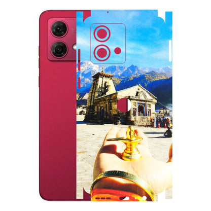 Motorola Phone Skins (All Models) - Beauty of Kedarnath - 3D Embossed Finish (L-108) Motorola G84 (5G)