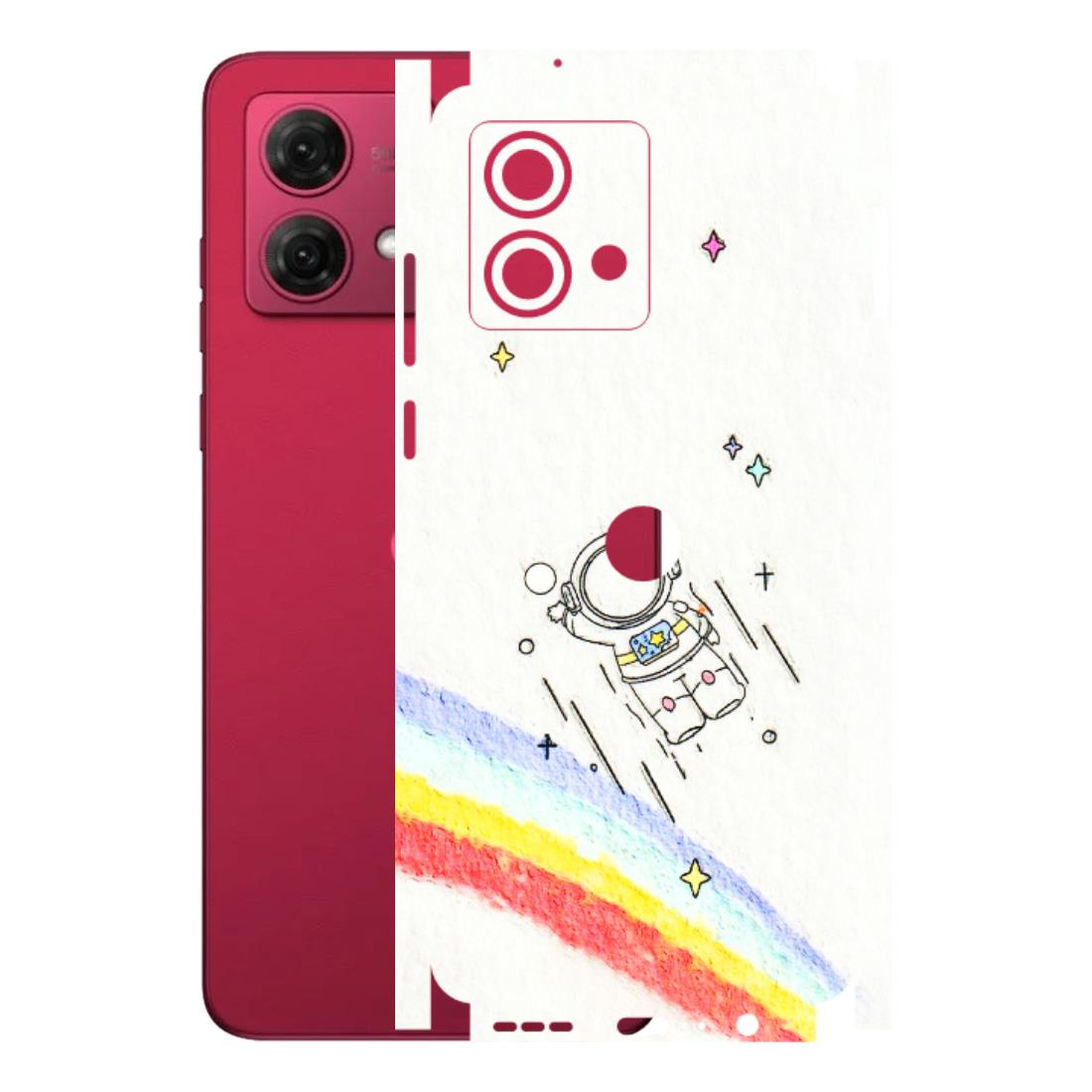 Motorola Phone Skins (All Models) - Milkyway Astronaut - 3D Embossed Finish (L-110) Motorola G84 (5G)