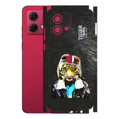 Motorola Phone Skins (All Models) - Rider Tiger - 3D Embossed Finish (L-113) Motorola G84 (5G)