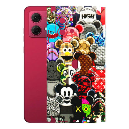Motorola Phone Skins (All Models) - More Mickey Mouses - 3D Embossed Finish (L-118) Motorola G84 (5G)