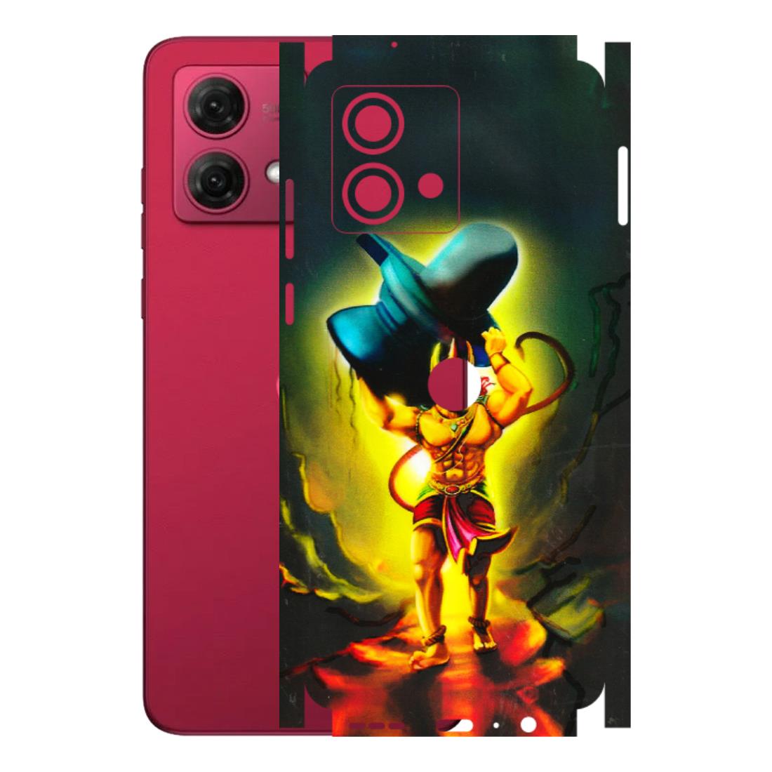 Motorola Phone Skins (All Models) - Hanuman Ji - 3D Embossed Finish (L-128) Motorola G84 (5G)
