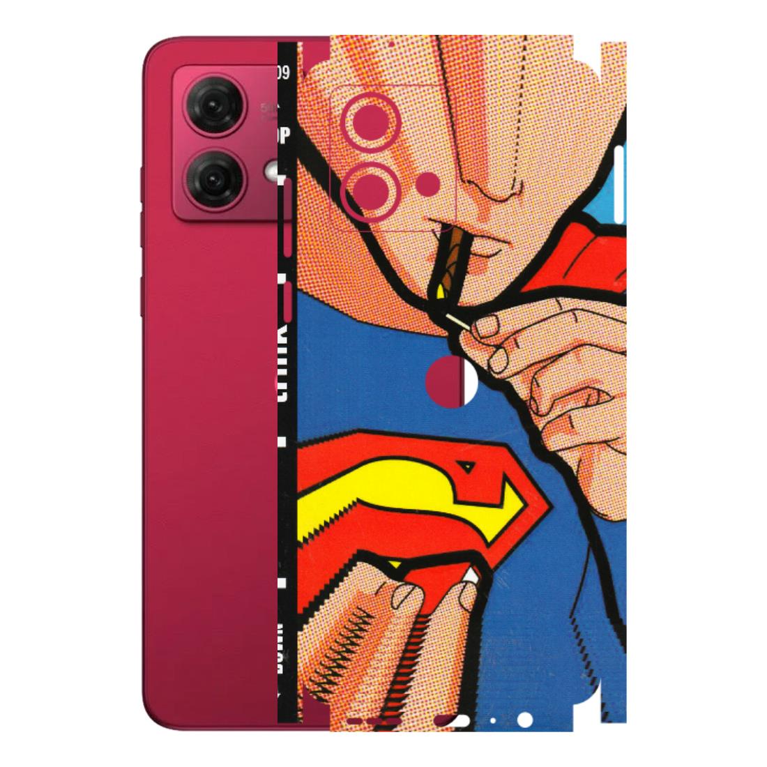 Motorola Phone Skins (All Models) - Superman Sutta - 3D Embossed Finish (L-130) Motorola G84 (5G)