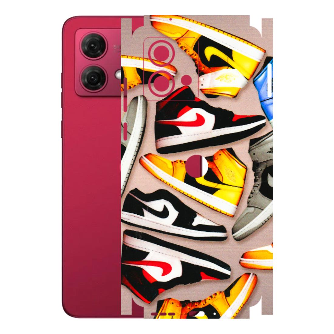 Motorola Phone Skins (All Models) - Sneaker Lover - 3D Embossed Finish (L-135) Motorola G84 (5G)