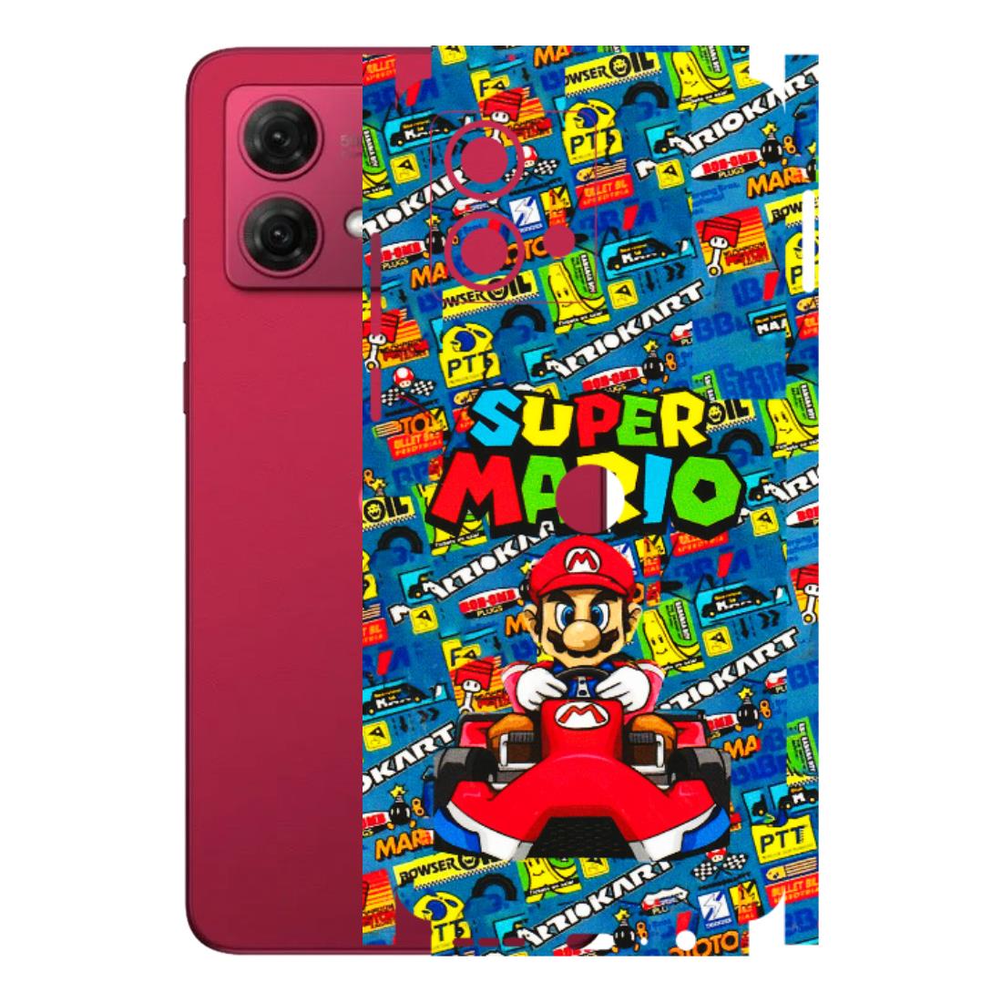 Motorola Phone Skins (All Models) - Super Mario Kart - 3D Embossed Finish (L-140) Motorola G84 (5G)