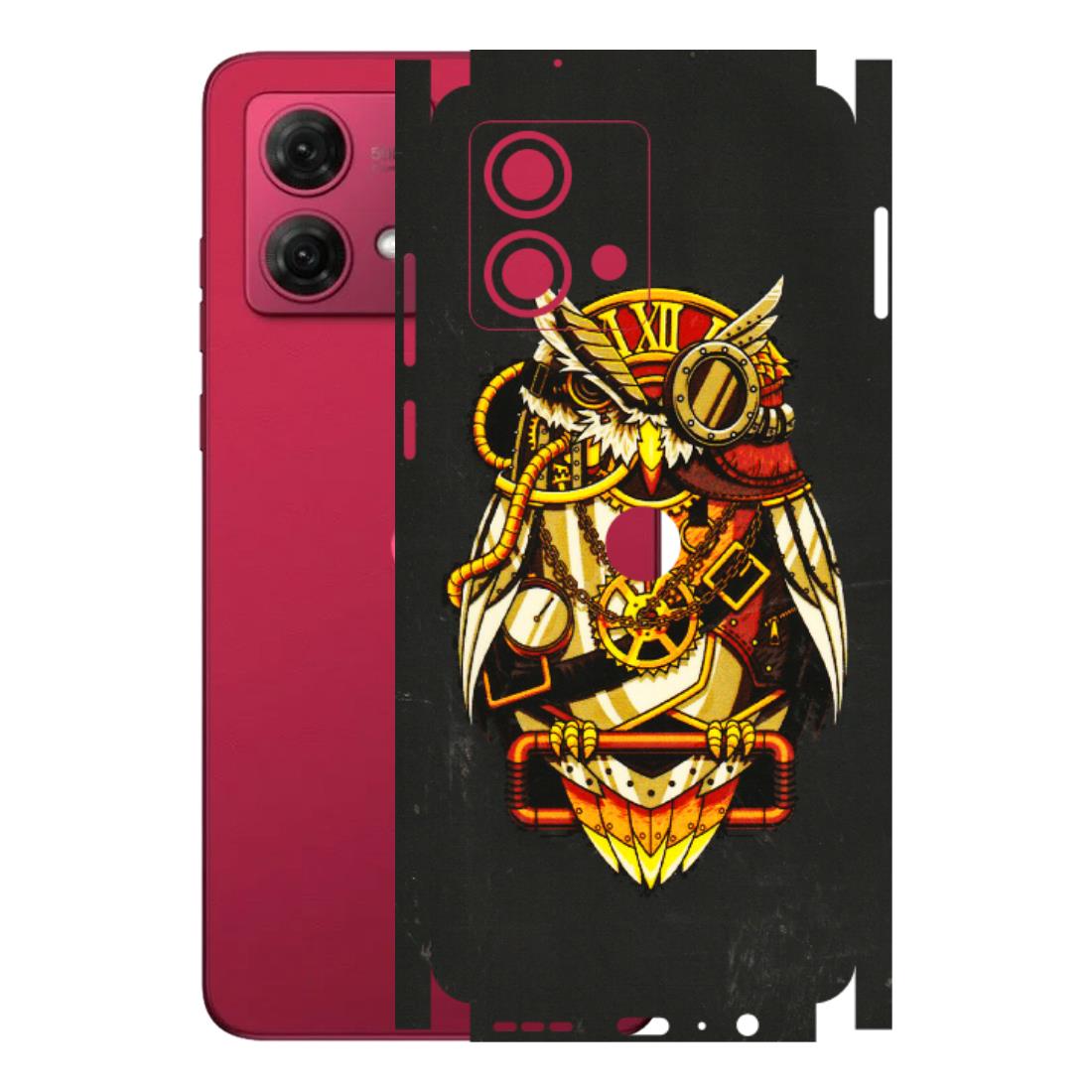 Motorola Phone Skins (All Models) - Classy Smart Owl - 3D Embossed Finish (L-144) Motorola G84 (5G)
