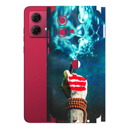 Motorola Phone Skins (All Models) - Mahadev Bhakt - 3D Embossed Finish (L-146) Motorola G84 (5G)