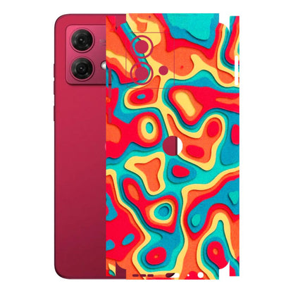 Motorola Phone Skins (All Models) - Abstract Swirl - 3D Embossed Finish (L-150) Motorola G84 (5G)