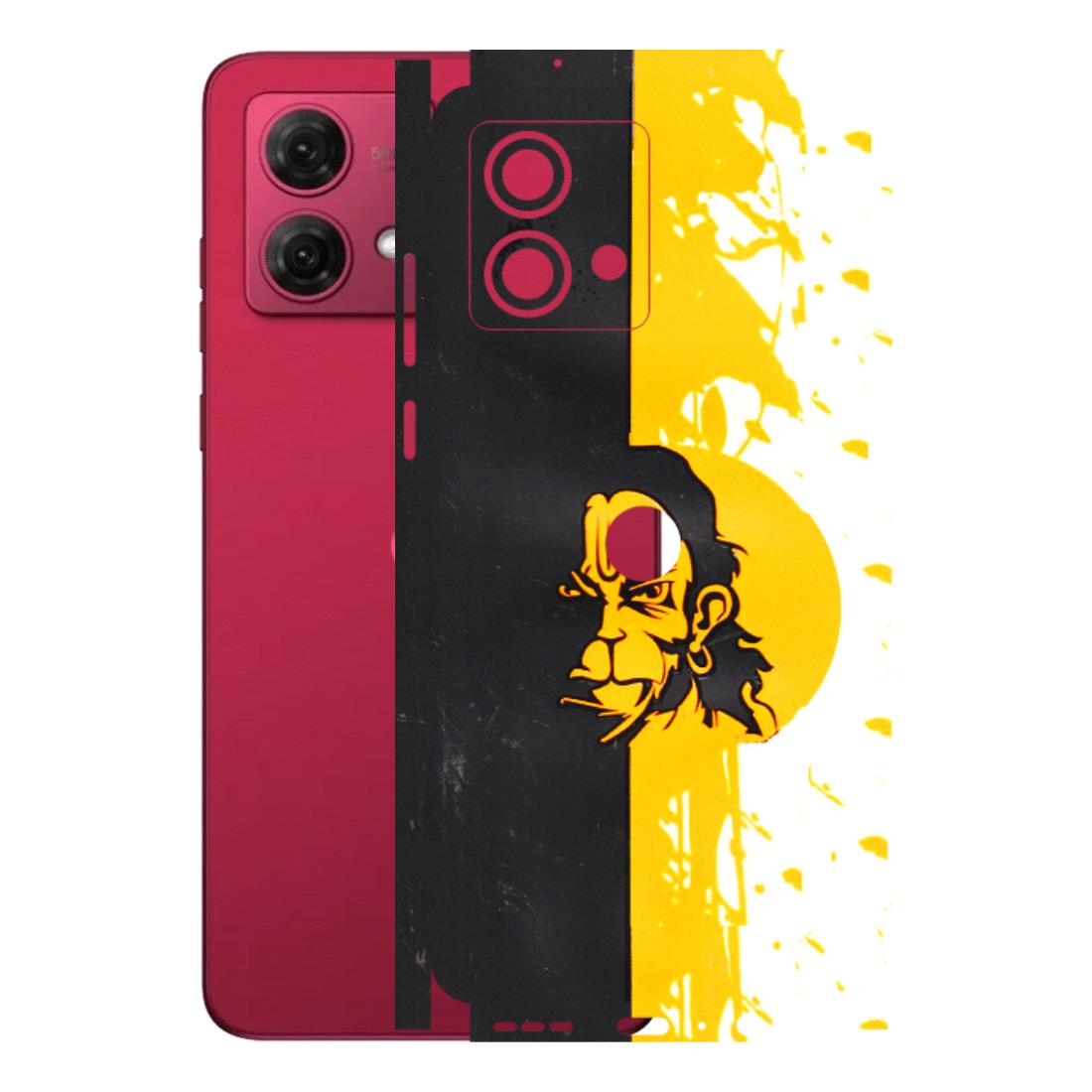 Motorola Phone Skins (All Models) - Bajrangbali - 3D Embossed Finish (L-151) Motorola G84 (5G)