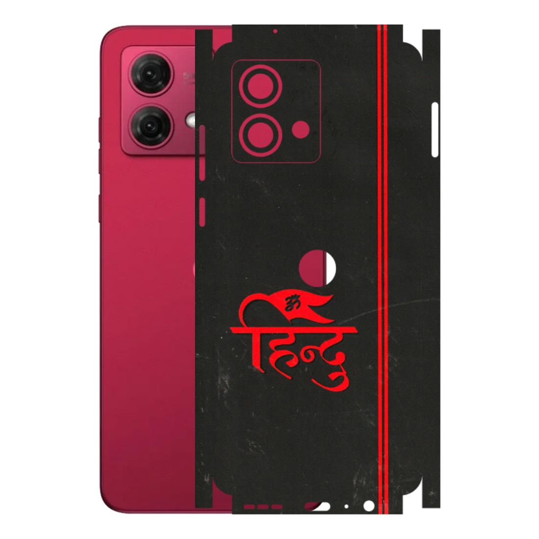 Motorola Phone Skins (All Models) - Hindu Black - 3D Embossed Finish (L-153) Motorola G84 (5G)
