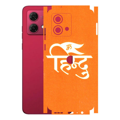 Motorola Phone Skins (All Models) - Hindu Kesari - 3D Embossed Finish (L-154) Motorola G84 (5G)