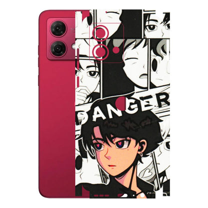 Motorola Phone Skins (All Models) - Danger Anime - 3D Embossed Finish (L-155) Motorola G84 (5G)