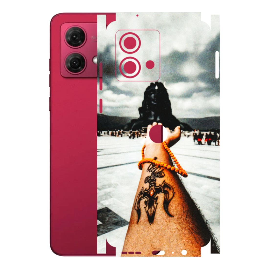 Motorola Phone Skins (All Models) - Jai Adiyogi Mahakaal - 3D Embossed Finish (L-164) Motorola G84 (5G)