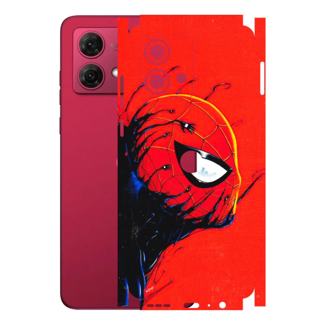 Motorola Phone Skins (All Models) - Spiderman Face Venom - 3D Embossed Finish (L-165) Motorola G84 (5G)
