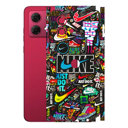 Motorola Phone Skins (All Models) - Just Do It Doodles - 3D Embossed Finish (L-166) Motorola G84 (5G)