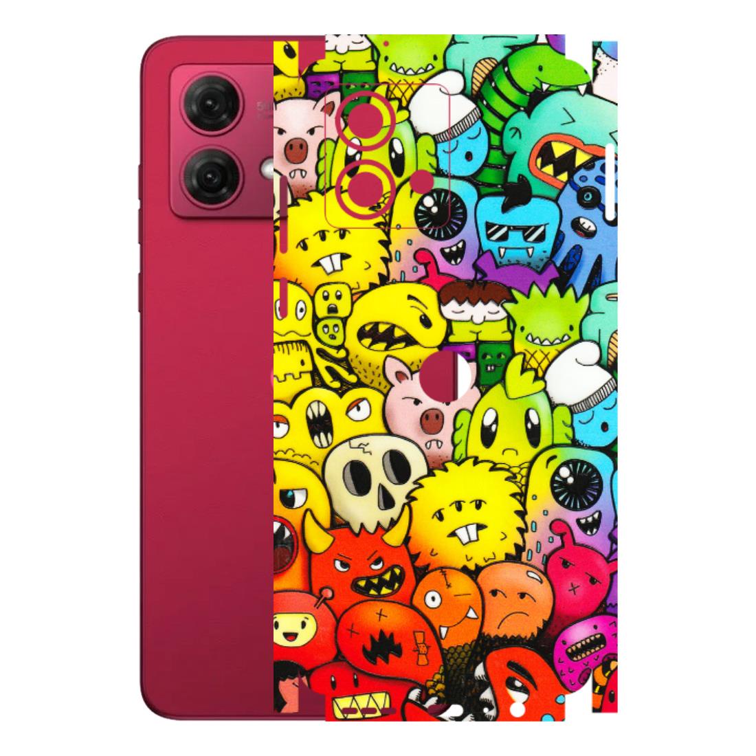 Motorola Phone Skins (All Models) - Angry Funkies - 3D Embossed Finish (L-169) Motorola G84 (5G)