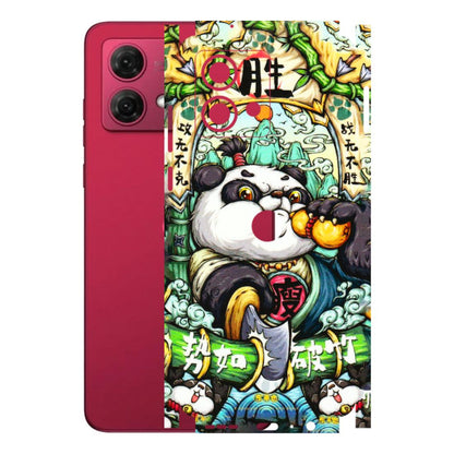 Motorola Phone Skins (All Models) - Royal Rich Panda - 3D Embossed Finish (L-170) Motorola G84 (5G)