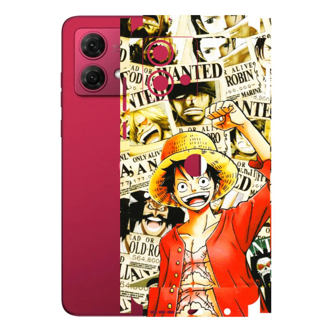 Motorola Phone Skins (All Models) - Luffy Anime - 3D Embossed Finish (L-177) Motorola G84 (5G)