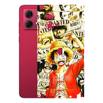Motorola Phone Skins (All Models) - Luffy Anime - 3D Embossed Finish (L-177) Motorola G84 (5G)
