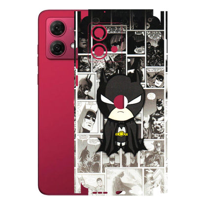 Motorola Phone Skins (All Models) - Toon Batman - 3D Embossed Finish (L-182) Motorola G84 (5G)