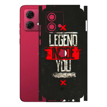 Motorola Phone Skins (All Models) - Legend Inside You - 3D Embossed Finish (L-186) Motorola G84 (5G)