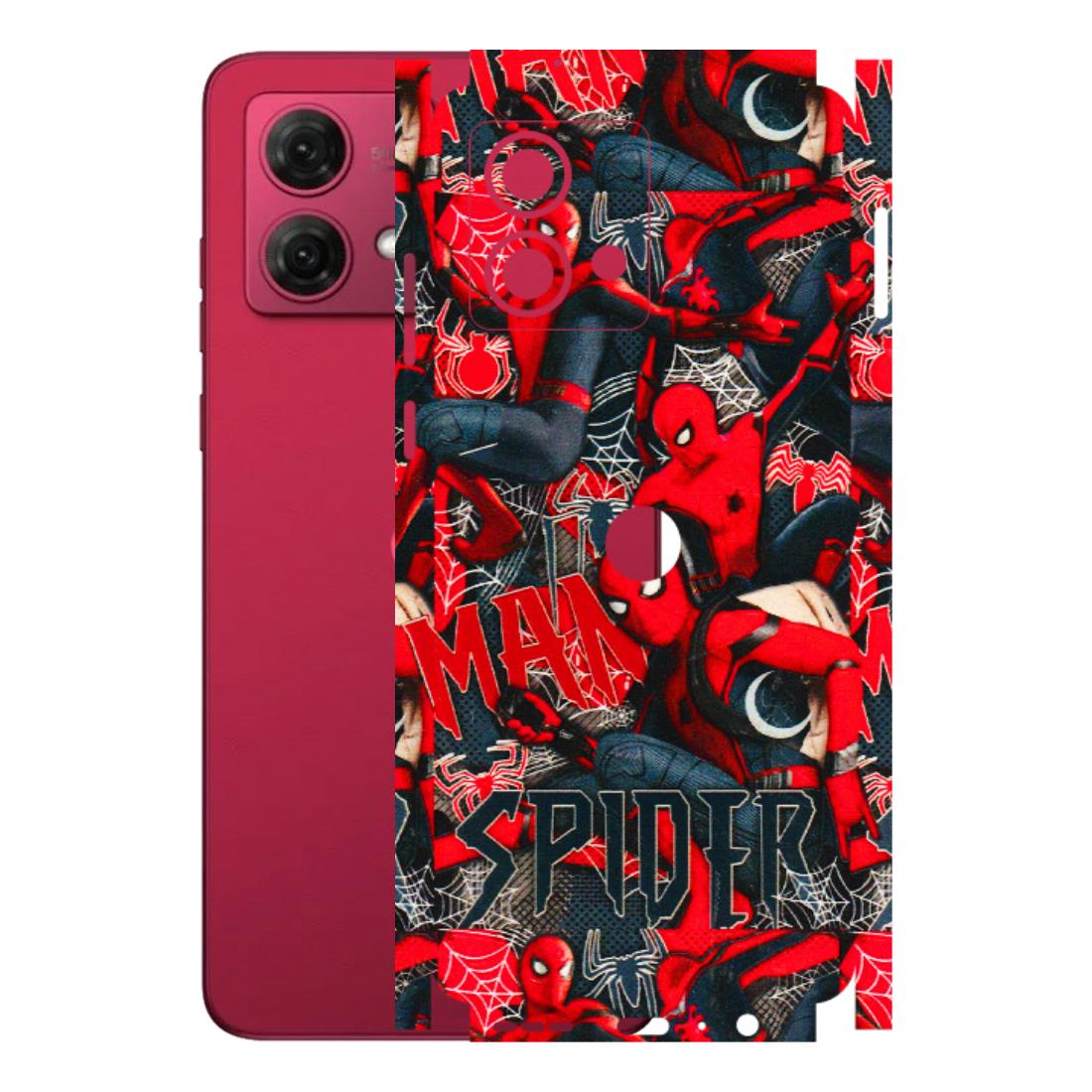 Motorola Phone Skins (All Models) - SpiderMan Cool - 3D Embossed Finish (L-188) Motorola G84 (5G)
