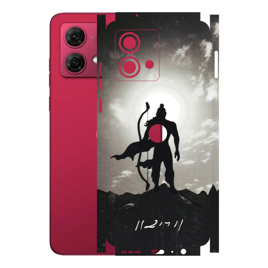 Motorola Phone Skins (All Models) - Jai Siya Ram - 3D Embossed Finish (L-200) Motorola G84 (5G)