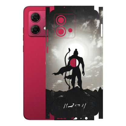 Motorola Phone Skins (All Models) - Jai Siya Ram - 3D Embossed Finish (L-200) Motorola G84 (5G)