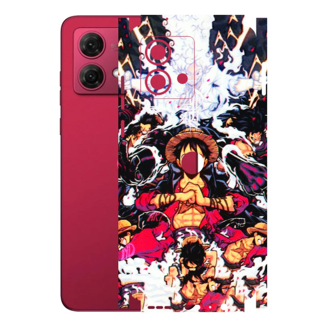 Motorola Phone Skins (All Models) - Luffy Anime Character - 3D Embossed Finish (L-203) Motorola G84 (5G)
