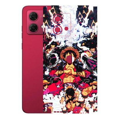 Motorola Phone Skins (All Models) - Luffy Anime Character - 3D Embossed Finish (L-203) Motorola G84 (5G)