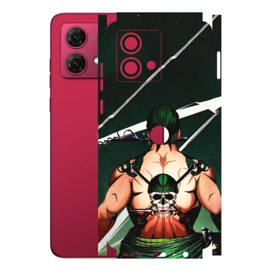 Motorola Phone Skins (All Models) - Zoro Anime - 3D Embossed Finish (L-23) Motorola G84 (5G)
