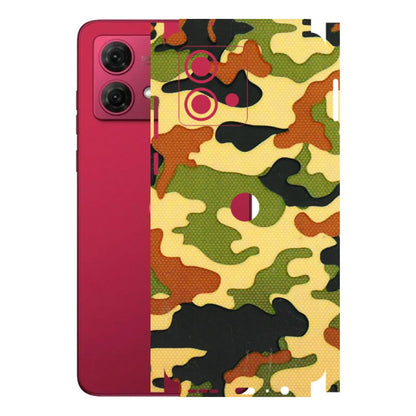Motorola Phone Skins (All Models) - Indian Military - 3D Embossed Finish (L-234) Motorola G84 (5G)