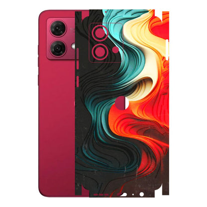 Motorola Phone Skins (All Models) - The Silky Swirl - 3D Embossed Finish (L-240) Motorola G84 (5G)