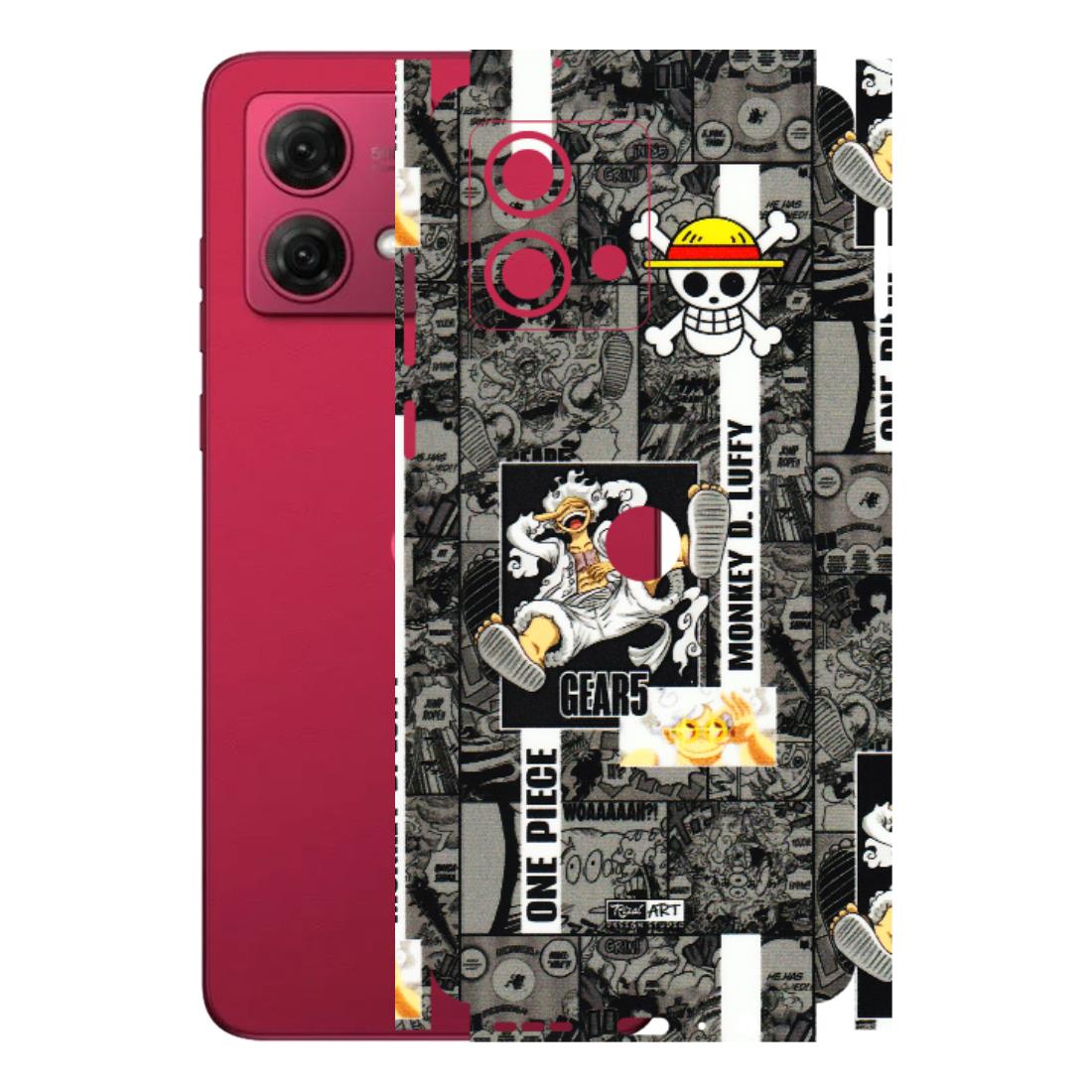 Motorola Phone Skins (All Models) - Cuffy Anime MonkeyCamic - 3D Embossed Finish (L-242) Motorola G84 (5G)