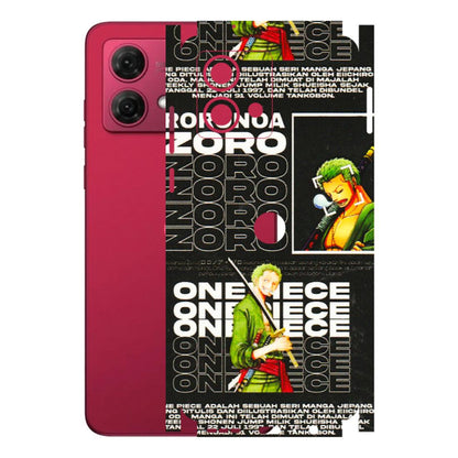 Motorola Phone Skins (All Models) - One Piece Zoro - 3D Embossed Finish (L-250) Motorola G84 (5G)