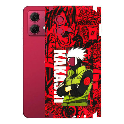 Motorola Phone Skins (All Models) - Kakashi Red Anime - 3D Embossed Finish (L-251) Motorola G84 (5G)