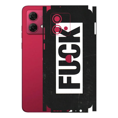 Motorola Phone Skins (All Models) - The F Word - 3D Embossed Finish (L-255) Motorola G84 (5G)