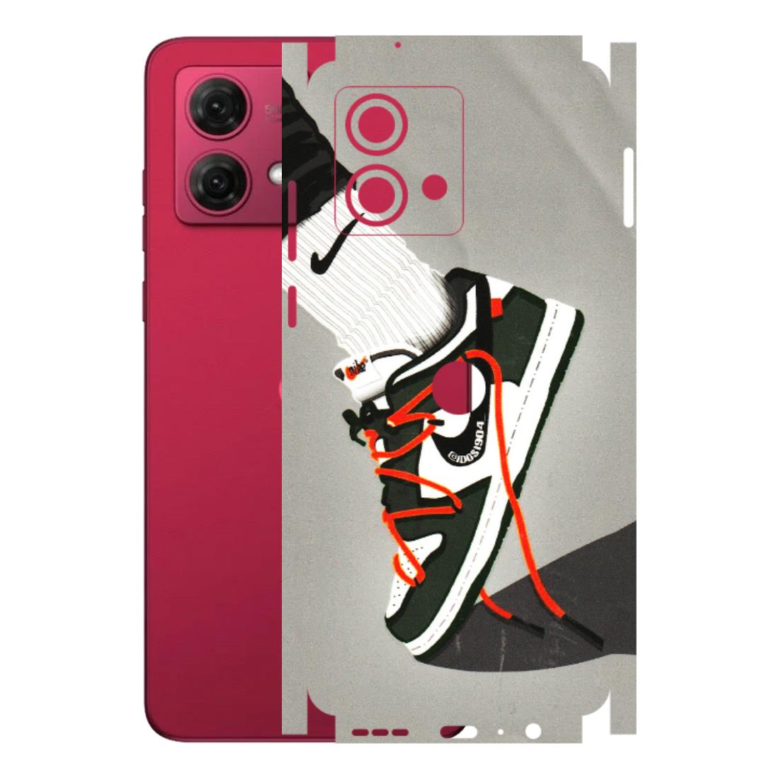 Motorola Phone Skins (All Models) - New Grey Sneaker - 3D Embossed Finish (L-261) Motorola G84 (5G)