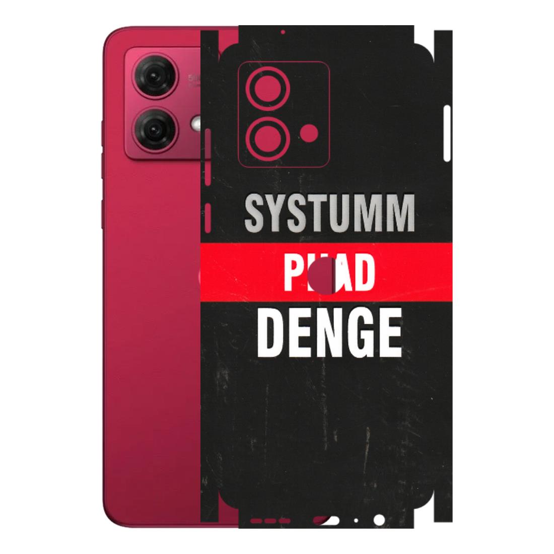 Motorola Phone Skins (All Models) - Systumm Phad Denge - 3D Embossed Finish (L-278) Motorola G84 (5G)