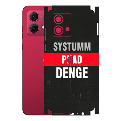 Motorola Phone Skins (All Models) - Systumm Phad Denge - 3D Embossed Finish (L-278) Motorola G84 (5G)