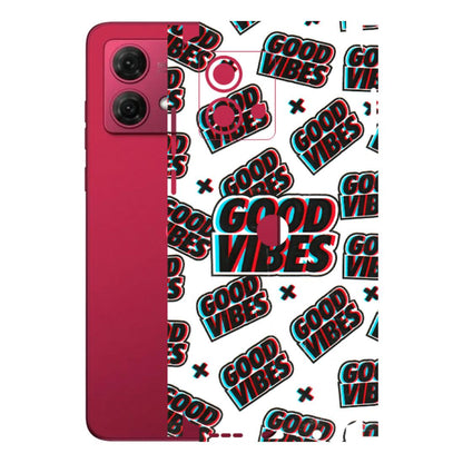 Motorola Phone Skins (All Models) - Good Vibes - 3D Embossed Finish (L-282) Motorola G84 (5G)
