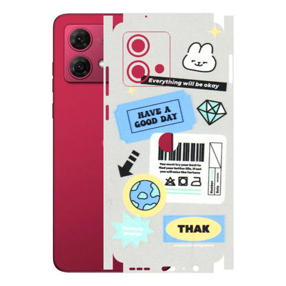 Motorola Phone Skins (All Models) - Will Be Okay Design - 3D Embossed Finish (L-316) Motorola G84 (5G)