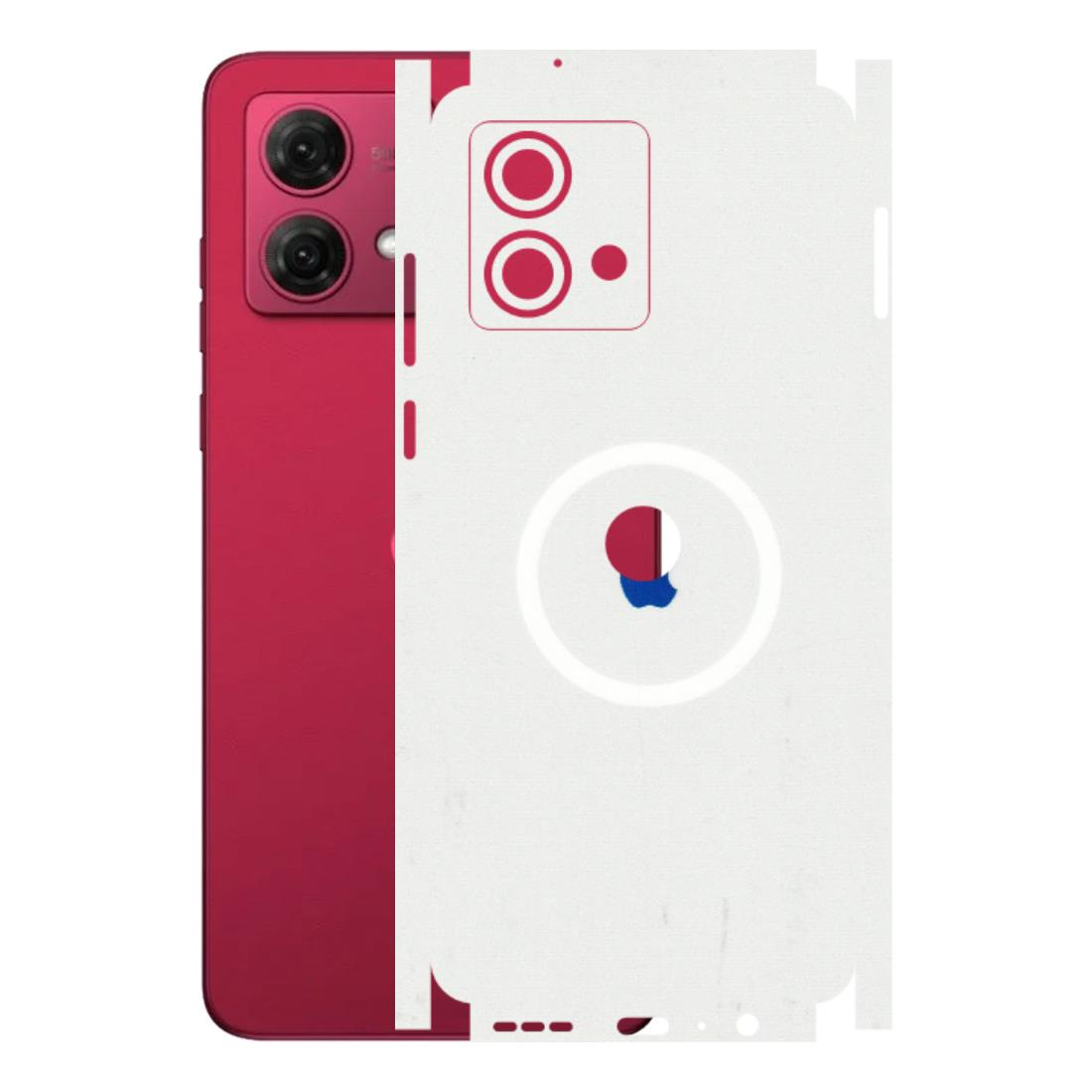 Motorola Phone Skins (All Models) - iPhone Magsafe Logo - 3D Embossed Finish (L-320) Motorola G84 (5G)