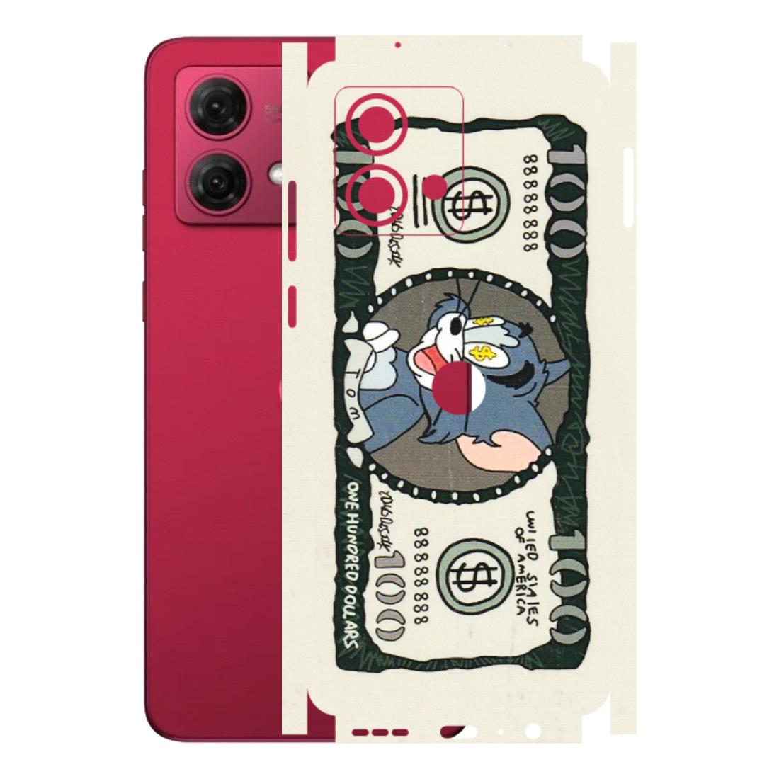 Motorola Phone Skins (All Models) - Tom Hundred Dollar - 3D Embossed Finish (L-324) Motorola G84 (5G)