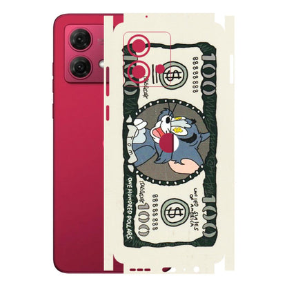 Motorola Phone Skins (All Models) - Tom Hundred Dollar - 3D Embossed Finish (L-324) Motorola G84 (5G)